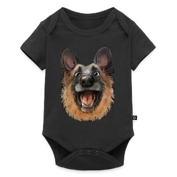 Sheepdog - Baby Premium short-sleeve bodysuit - black - Front