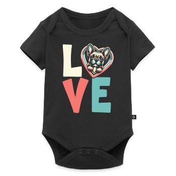 French Bulldog Dog Lovers - Baby Premium short-sleeve bodysuit - black - Front