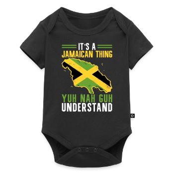 Nationality of the Jamaican flag country, I - Baby Premium short-sleeve bodysuit - black - Front