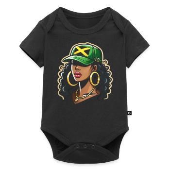 Nationalité du pays battant pavillon de la Jamaïque, I - Body à manches courtes Premium Bébé - noir - Devant