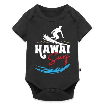 Hawaii Surfing - Baby Premium short-sleeve bodysuit - black - Front