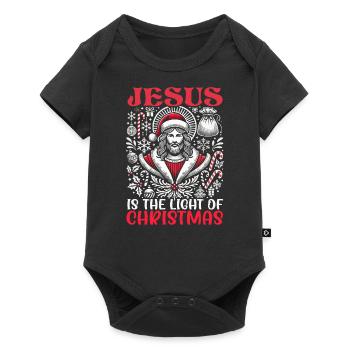 Jesus Christ Christmas Religious - Baby Premium short-sleeve bodysuit - black - Front