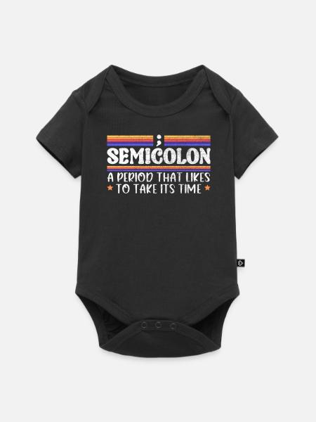 Grammatik Englisch lustig - Baby Premium Kurzarmbody - Schwarz