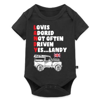 Its Landy - Baby Premium short-sleeve bodysuit - black - Front
