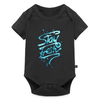 Stay Fresh - Baby Premium short-sleeve bodysuit - black - Front