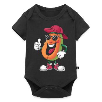 Papaya - Baby Premium Kurzarmbody - Schwarz - Vorne