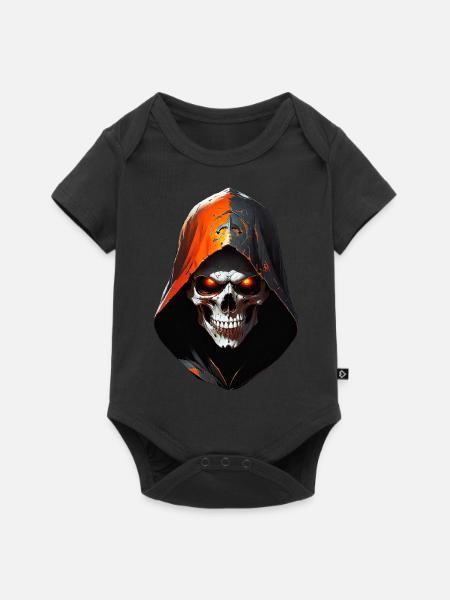 Skull - Baby Premium Kurzarmbody - Schwarz