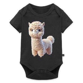 Alpaca 1 - Baby Premium short-sleeve bodysuit - black - Front