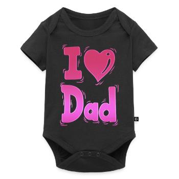 je t’aime papa papa préféré Meilleur père pops papa - Body à manches courtes Premium Bébé - noir - Devant