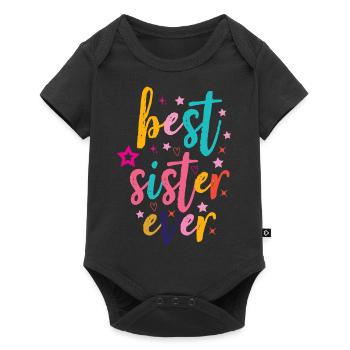 Meilleure soeur - Body à manches courtes Premium Bébé - noir - Devant