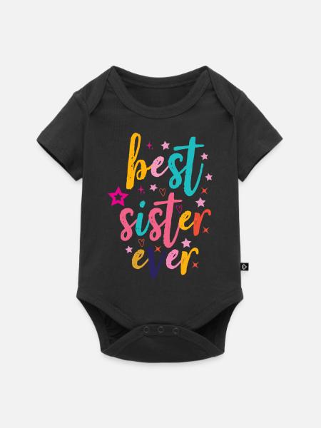 Meilleure soeur - Body à manches courtes Premium Bébé - noir