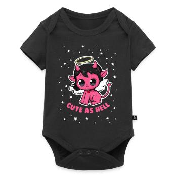 Mignon comme l’enfer - Body à manches courtes Premium Bébé - noir - Devant