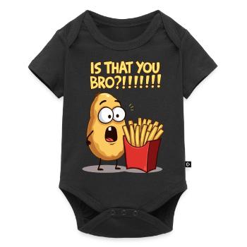Potato Meet French Fries - Baby Premium short-sleeve bodysuit - black - Front