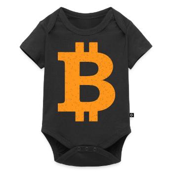 Look rétro Bitcoin - Conception de crypto pour les fans - Body à manches courtes Premium Bébé - noir - Devant