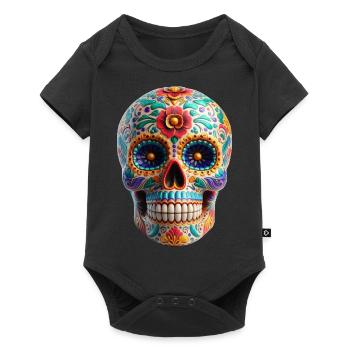 Sugar Skull - Baby Premium short-sleeve bodysuit - black - Front