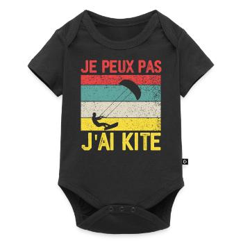 I Can't I Kite Gift Humor - Baby Premium short-sleeve bodysuit - black - Front