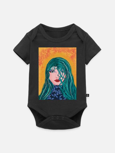 Celestia - Baby Premium Kurzarmbody - Schwarz