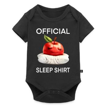 Apfel - Baby Premium Kurzarmbody - Schwarz - Vorne