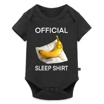 Banane - Baby Premium Kurzarmbody - Schwarz - Vorne