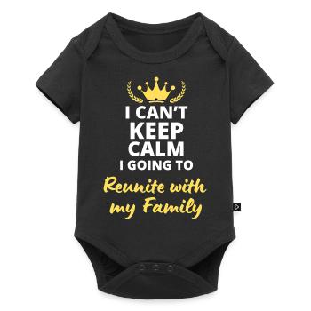 Impossible de rester calme, je vais retrouver ma f - Body à manches courtes Premium Bébé - noir - Devant