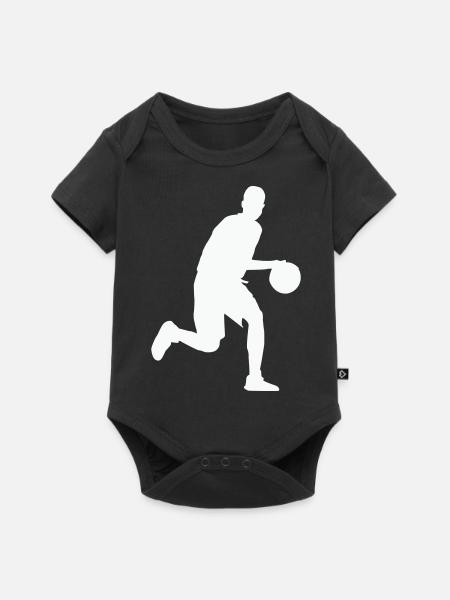 basketball - Baby Premium Kurzarmbody - Schwarz