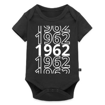 1962 1962 1962 - Body à manches courtes Premium Bébé - noir - Devant