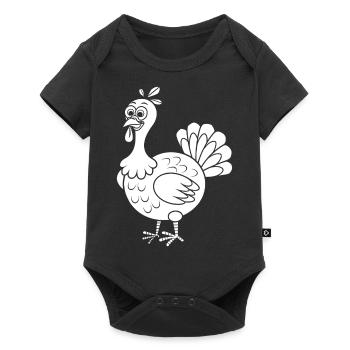 turkey - Baby Premium short-sleeve bodysuit - black - Front