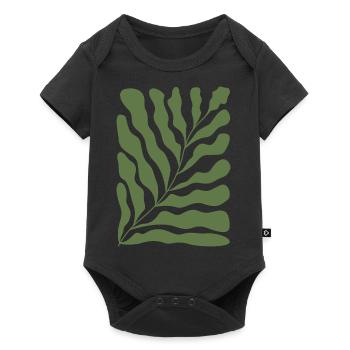 Abstract Floral - Baby Premium short-sleeve bodysuit - black - Front