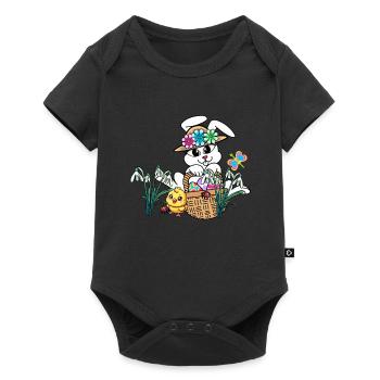 Easter Easter Bunny Easter Eggs Kids Easter Eggs - Baby Premium short-sleeve bodysuit - black - Front