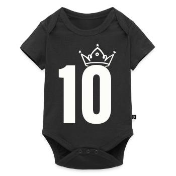 10 Crowns - Baby Premium short-sleeve bodysuit - black - Front