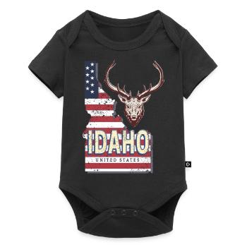 Idaho United States Vintage USA Souvenir - Baby Premium short-sleeve bodysuit - black - Front