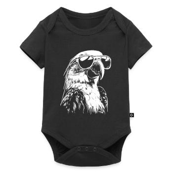 Cool Parrot Lunettes de soleil Plage d’été - Body à manches courtes Premium Bébé - noir - Devant
