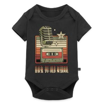 Back to Old School - Baby Premium short-sleeve bodysuit - black - Front