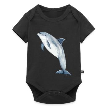 Bottlenose dolphin - Bottlenose dolphin - Grand dauphin - Baby Premium short-sleeve bodysuit - black - Front