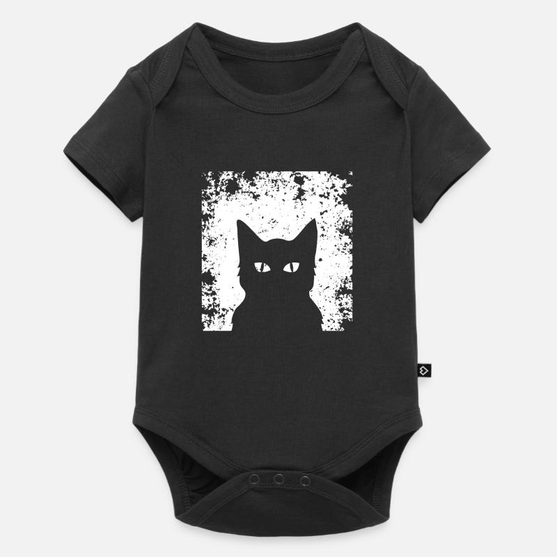 Great cats silhouette ! Gift idea cat - Baby Premium short-sleeve bodysuit - black
