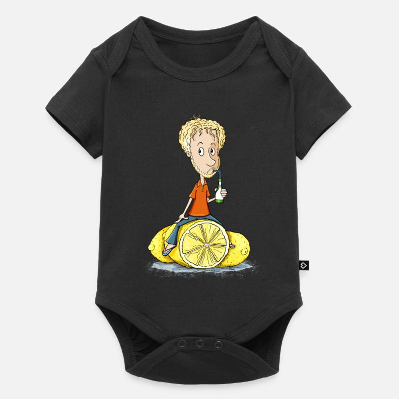 Gibt Dir das Leben Zitronen... - Baby Premium Kurzarmbody - Schwarz