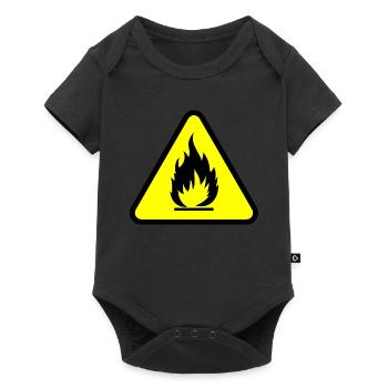 FIRE SHIRT - Baby Premium Kurzarmbody - Schwarz - Vorne