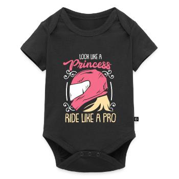 Cadeau de moto femme - Body à manches courtes Premium Bébé - noir - Devant