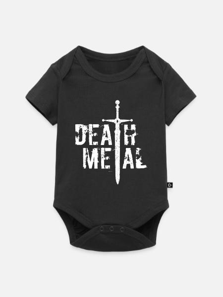 Death Metal - Baby Premium Kurzarmbody - Schwarz