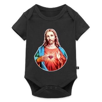 Jesus Christ | Jesus Christ | Christmas Xmas - Baby Premium short-sleeve bodysuit - black - Front