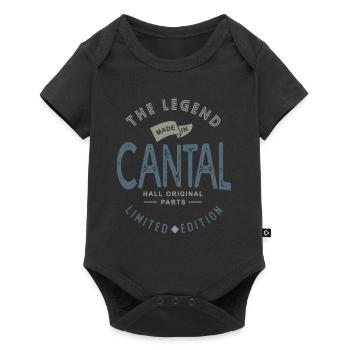 cantal, auvergnat, cantalou fier cantalien - Body à manches courtes Premium Bébé - noir - Devant