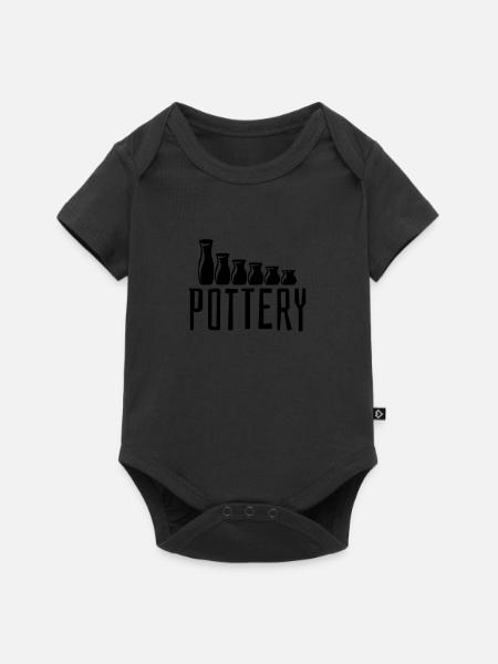 Pottery Poterie céramiste - Body à manches courtes Premium Bébé - noir