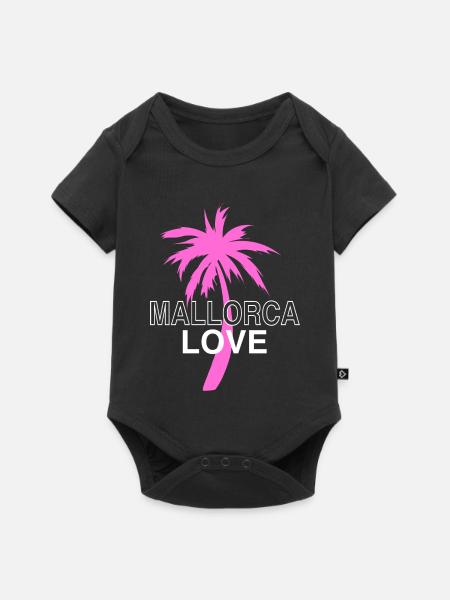 Mallorca - Baby Premium Kurzarmbody - Schwarz