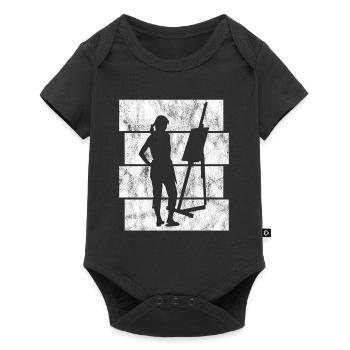 Art Painter Artist Painting Retro - Baby Premium short-sleeve bodysuit - black - Front
