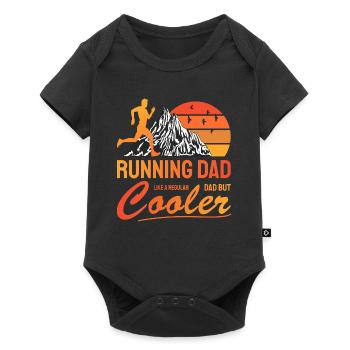 Running Dad Cooler Gift for Dad Runner - Baby Premium short-sleeve bodysuit - black - Front