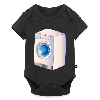 Washing machine in comic style for fresh ideas - Baby Premium short-sleeve bodysuit - black - Front