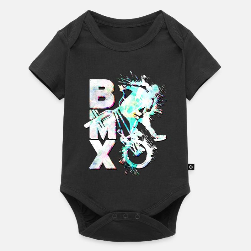 BMX vélo | BMX Cyclisme | Bmx Idée cadeau - Body à manches courtes Premium Bébé - noir