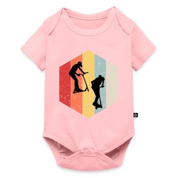 trottinette freestyle - Body à manches courtes Premium Bébé - rose - Devant