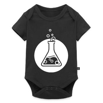 Scientist Chemistry Symbol Erlenmeyer flask - Baby Premium short-sleeve bodysuit - black - Front