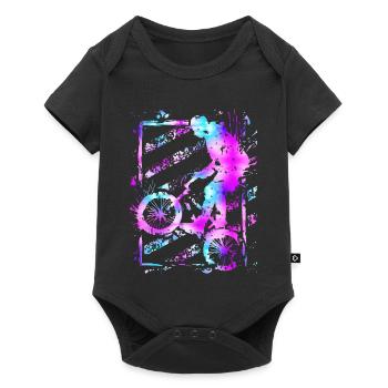 Bmx Magenta - Bmx Bike - Bmx Bike - Body à manches courtes Premium Bébé - noir - Devant